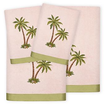 Linum Home Textiles Palmera 4 pc Embellished Bath & Hand Towel Set