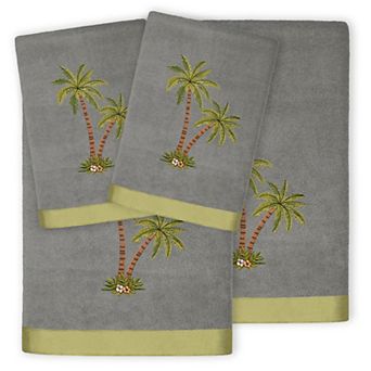 Linum Home Textiles Palmera 4 pc Embellished Bath & Hand Towel Set