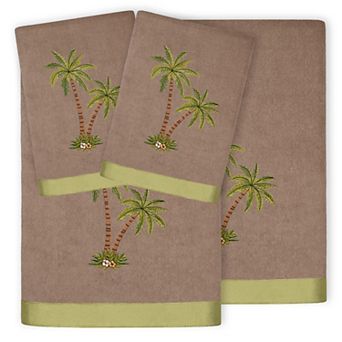 Linum Home Textiles Palmera 4 pc Embellished Bath & Hand Towel Set