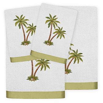 Linum Home Textiles Palmera 4 pc Embellished Bath & Hand Towel Set