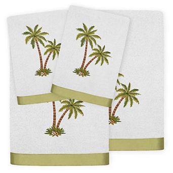 Linum Home Textiles Palmera 4 pc Embellished Bath & Hand Towel Set