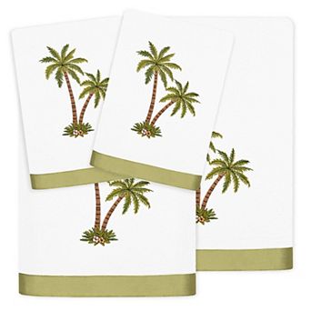 Linum Home Textiles Palmera 4 pc Embellished Bath & Hand Towel Set