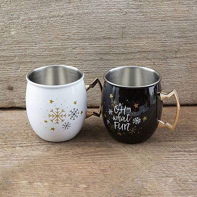 Cambridge 2-pc. 20-oz. "Oh What Fun" Moscow Mule Mug Set