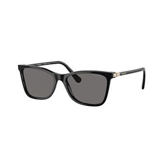 Women's Swarovski 0SK6004 55mm Polarized Rectangle Sunglasses