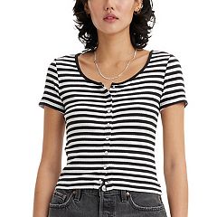 V-Neck Hardware One-Piece Swimsuit