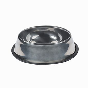 SportPet Silver Stainless Steel Non-Skid Pet Bowl