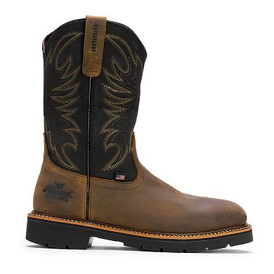 Thorogood American Heritage Black & Trail Crazyhorse Waterproof Wellington Men's Western Boots