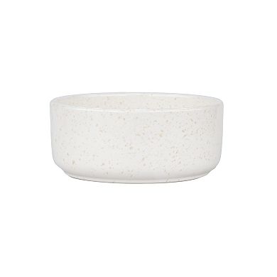 SportPet White Speckled Ceramic Pet Bowl