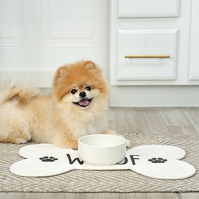 SportPet Woof Bone Rope Feeding Mat