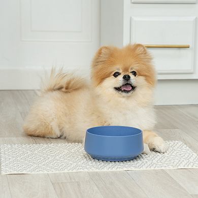 SportPet Tan Diamond Print Feeding Mat