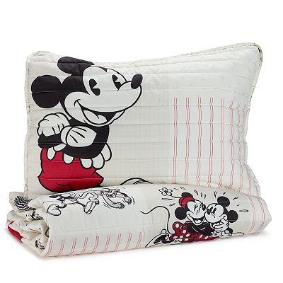 Disney @ Primark Mickey Mouse Queen Quilt Set With Pillow Shams - store NWT