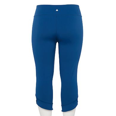 Plus Size Tek Gear® Ultrastretch Cross Hem Capri Leggings