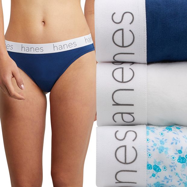Women's Hanes® Originals Ultimate 3-pack Stretch Cotton Thong Panty Set  45UOBT