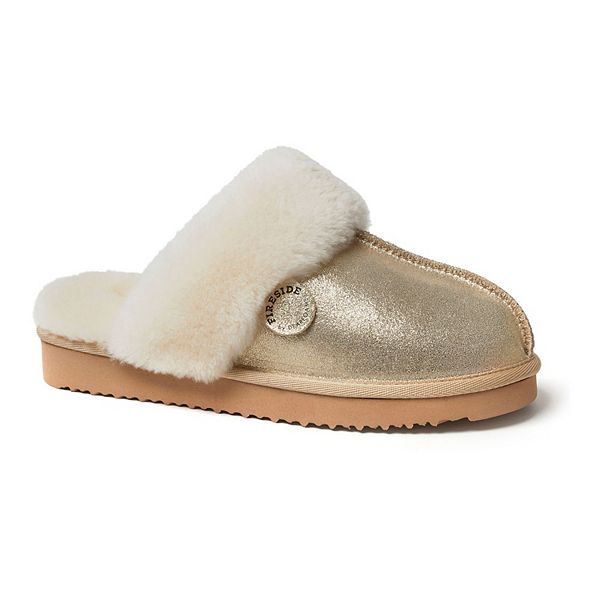 Fireside By Dearfoams Sydney Women's Shearling Scuff Slippers