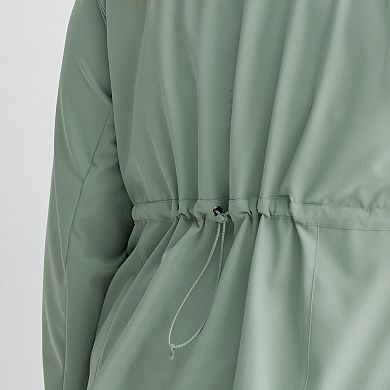 Plus Size Tek Gear® Woven Mixed Media Zip Front Jacket