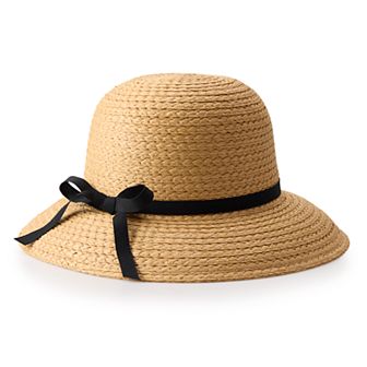 Women's LC Lauren Conrad Straw Short Brim Bucket Hat