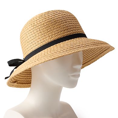 Women's LC Lauren Conrad Straw Short Brim Bucket Hat