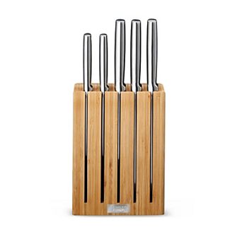 Joseph Joseph Elevate Steel Knives & Bamboo Knife Block 5 pc Set