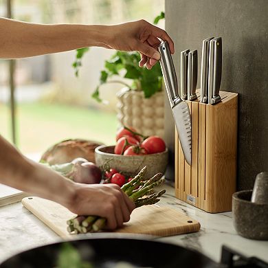 Joseph Joseph Elevate Steel Knives & Bamboo Knife Block 5-piece Set