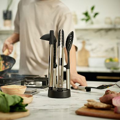 Joseph Joseph Elevate Fusion 5-piece Silicone Utensil Set with Storage Stand