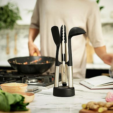 Joseph Joseph Elevate Fusion 3-piece Silicone Utensil Set with Storage Stand