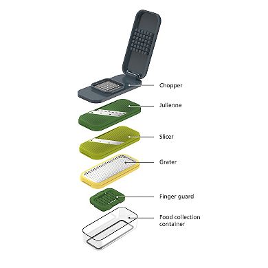 Joseph Joseph Multi-Prep Compact 4-in-1 Chop, Grate and Slice Set