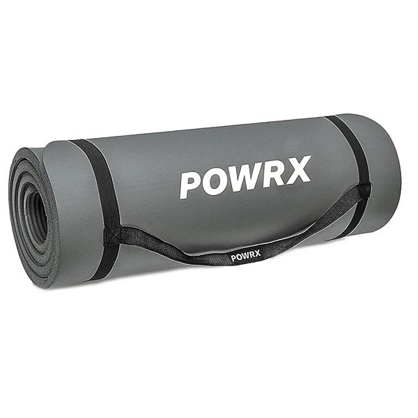 Powrx Yoga Mat With Carrying Strap And Bag
