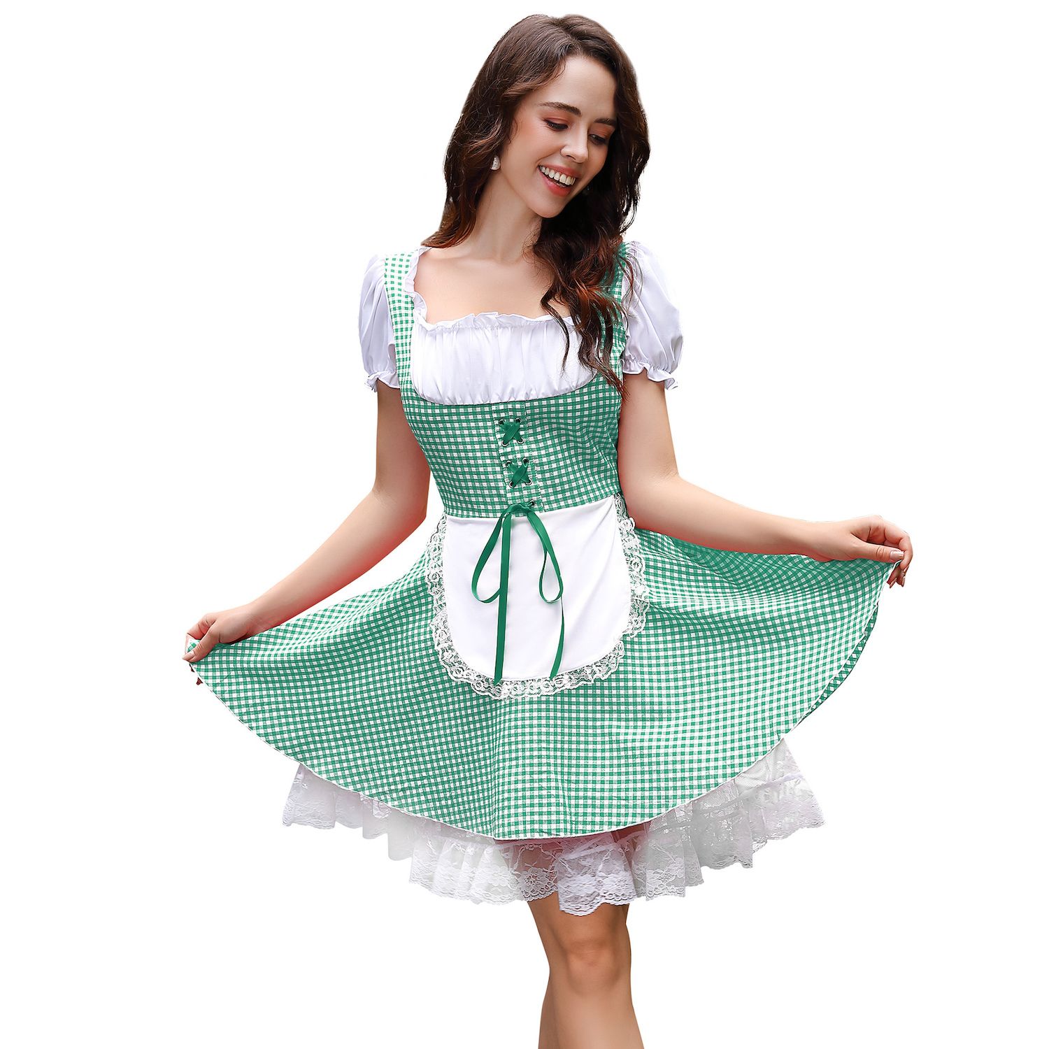German Dress Womens Oktoberfest Costume German Dirndl Dress Velvet German Bavarian Dress For Halloween Carnival Blue Oktoberfest Costume Women