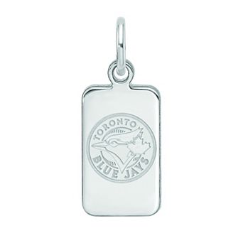 LogoArt Sterling Silver Toronto Blue Jays Tag Pendant
