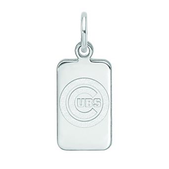 LogoArt Sterling Silver Chicago Cubs Tag Pendant