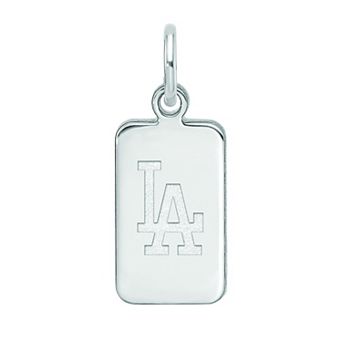 LogoArt Sterling Silver Los Angeles Dodgers Tag Pendant