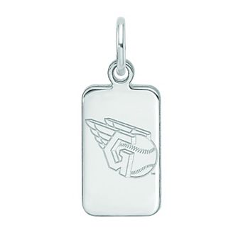 LogoArt Sterling Silver Cleveland Guardians Tag Pendant