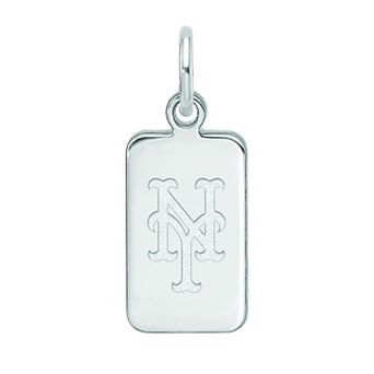 LogoArt Sterling Silver New York Mets Tag Pendant