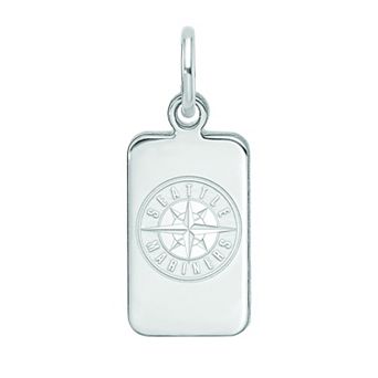 LogoArt Sterling Silver Seattle Mariners Tag Pendant