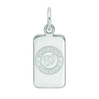 LogoArt Sterling Silver Washington Nationals Tag Pendant