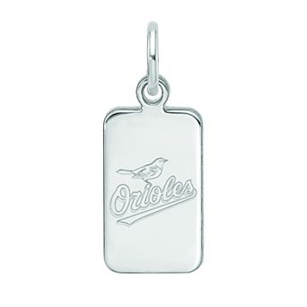 LogoArt Sterling Silver Baltimore Orioles Tag Pendant
