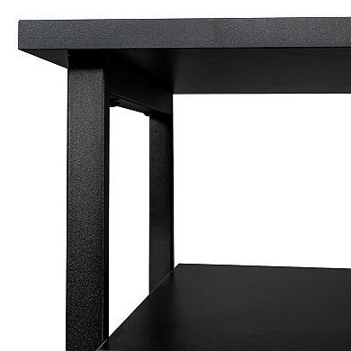Modern simple wood grain TV cabinet 80-inch TV stand
