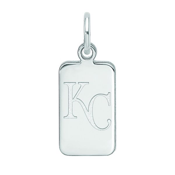 LogoArt Sterling Silver Kansas City Royals Tag Pendant