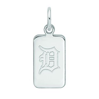 LogoArt Sterling Silver Detroit Tigers Tag Pendant