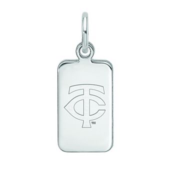 LogoArt Sterling Silver Minnesota Twins Tag Pendant