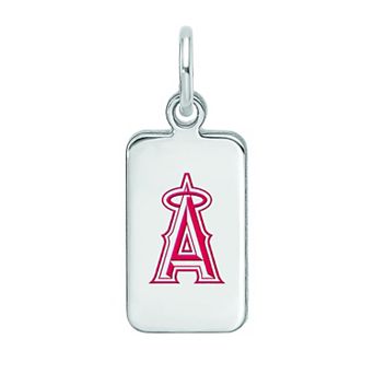 LogoArt Sterling Silver Los Angeles Angels Enameled Tag Pendant