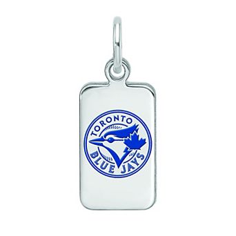 LogoArt Sterling Silver Toronto Blue Jays Enameled Tag Pendant
