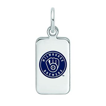 LogoArt Sterling Silver Toronto Blue Jays Enameled Tag Pendant