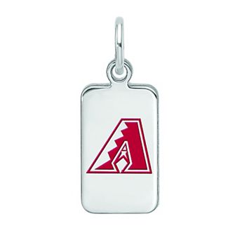 LogoArt Sterling Silver Arizona Diamondbacks Enameled Tag Pendant