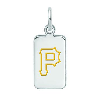 LogoArt Sterling Silver Pittsburgh Pirates Enameled Tag Pendant