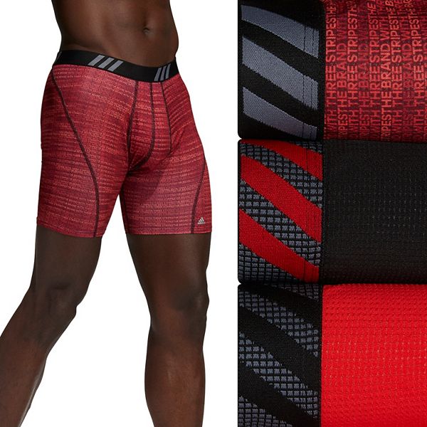 Men's adidas 3pack Sport Performance Mesh Patterned Boxer Briefs