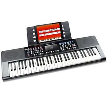 RockJam 61-Key Keyboard Piano with Keynote Stickers & Lessons