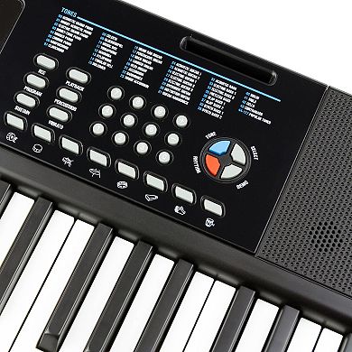 RockJam 61-Key Keyboard Piano with Keynote Stickers & Lessons