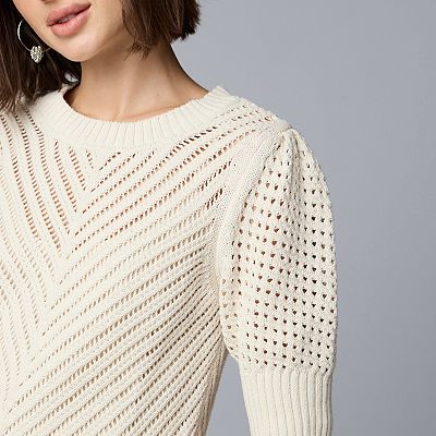 Women's Simply Vera Vera Wang Crochet Tee