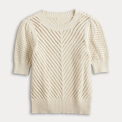 Women's Simply Vera Vera Wang Crochet Tee